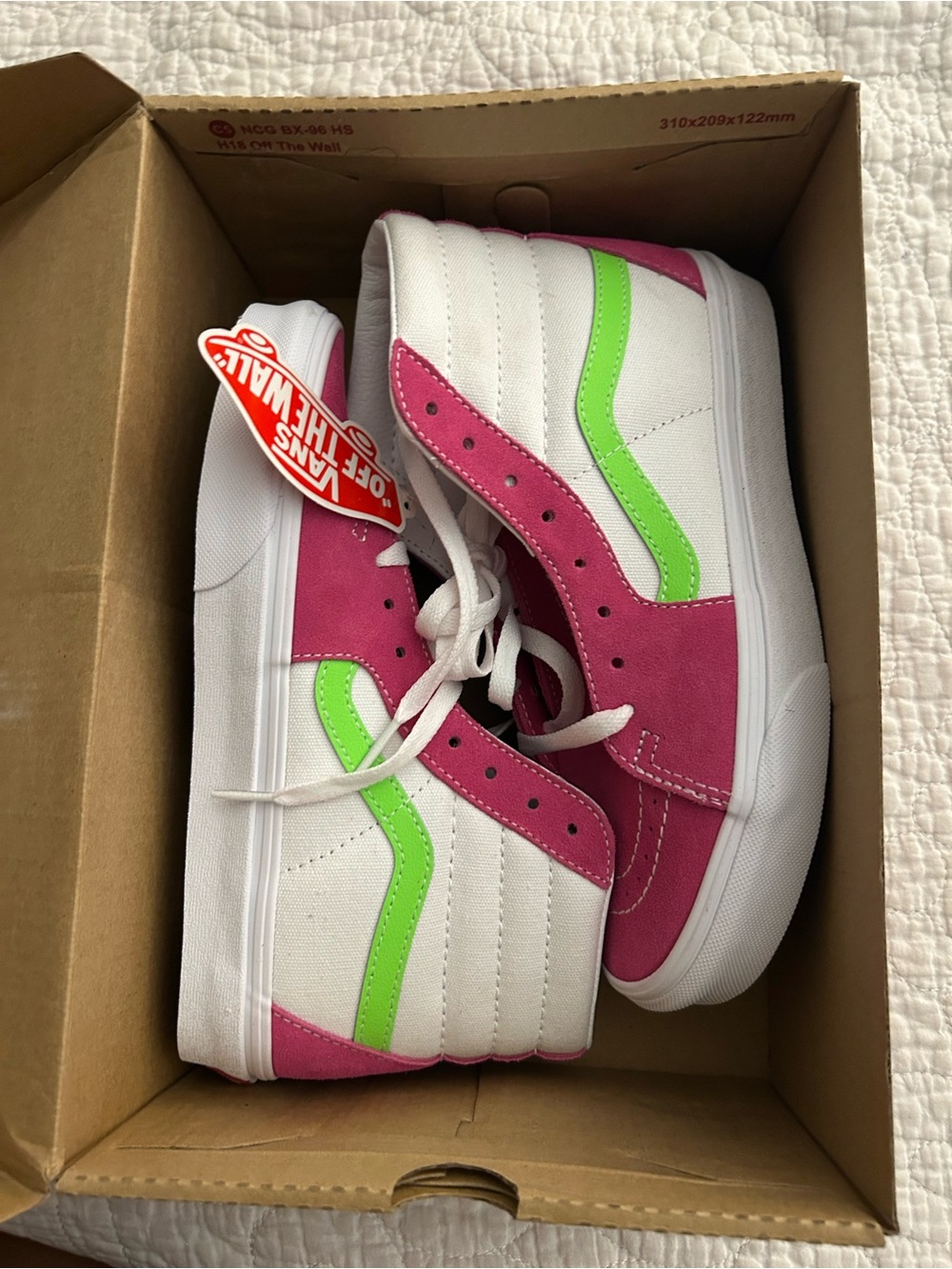Vans Sk8-Hi Retro Sport — Fuchsia/Green, Women’s 7